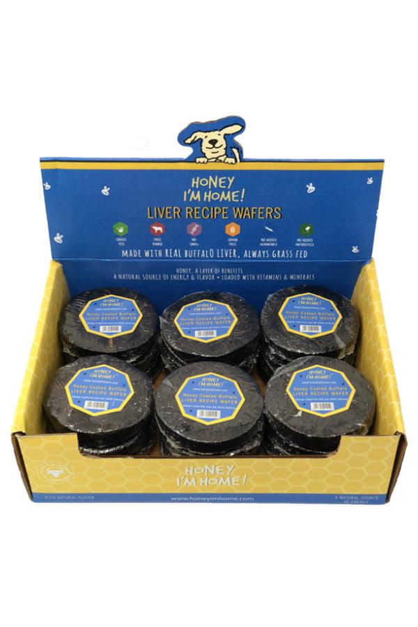 Honey I'm Home Buffalo Liver Wafers Dog Chew